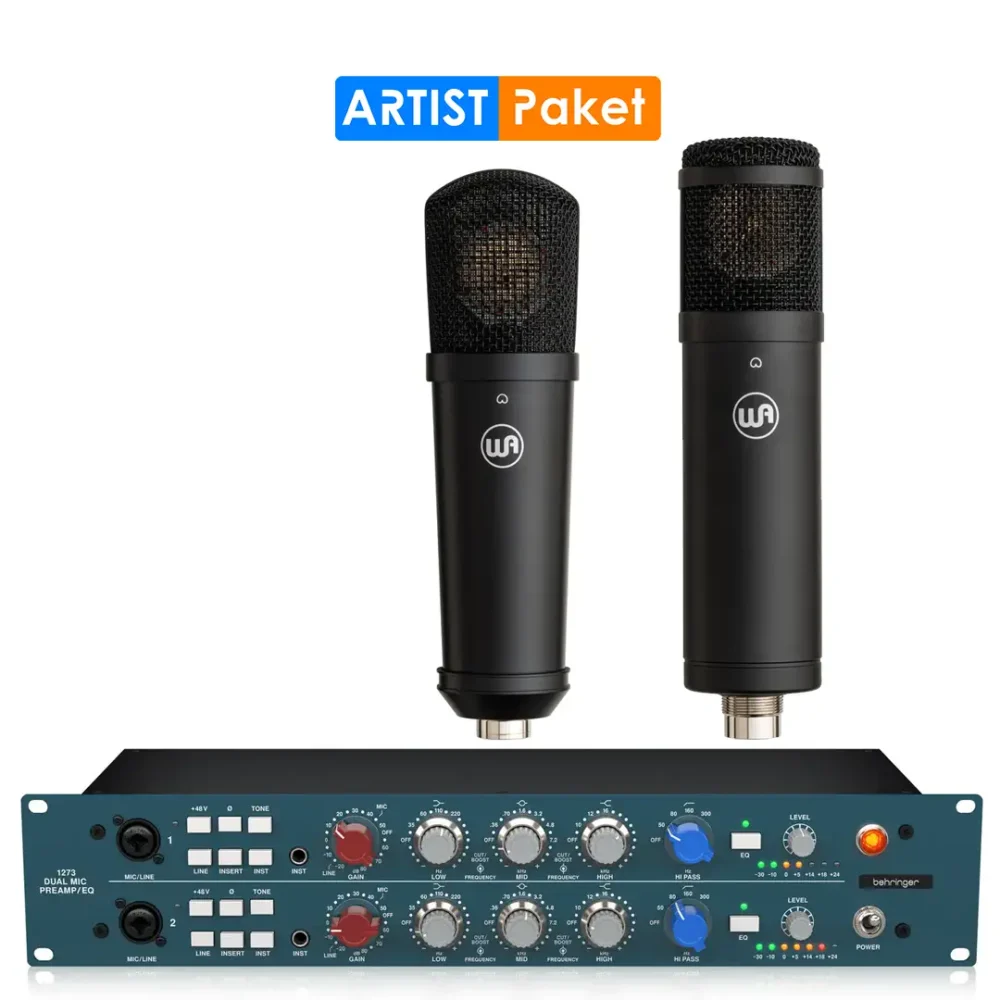 Behringer 1273, Warm Audio WA47jr SE, Warm Audio WA87jr SE, mikrofonski preamp, studijski mikrofon, set za snimanje, Class-A preamp, Artist paketi, muzička oprema. Prodaja u Artist d.o.o. prodavnicama Banja Luka, Sarajevo.