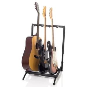 KANGA03N stalak za gitare, stalak za 3 instrumenta, stalak sa prirodnom gumom, gitarski rack anti-tip, KANGA stalak.