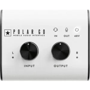 Blackstar Polar Go USB-C audio interfejs, prenosni interfejs sa mikrofonom, Polar Go ProCapture stereo mikrofon, XLR ulaz za mobilno snimanje, Blackstar audio interfejs baterija