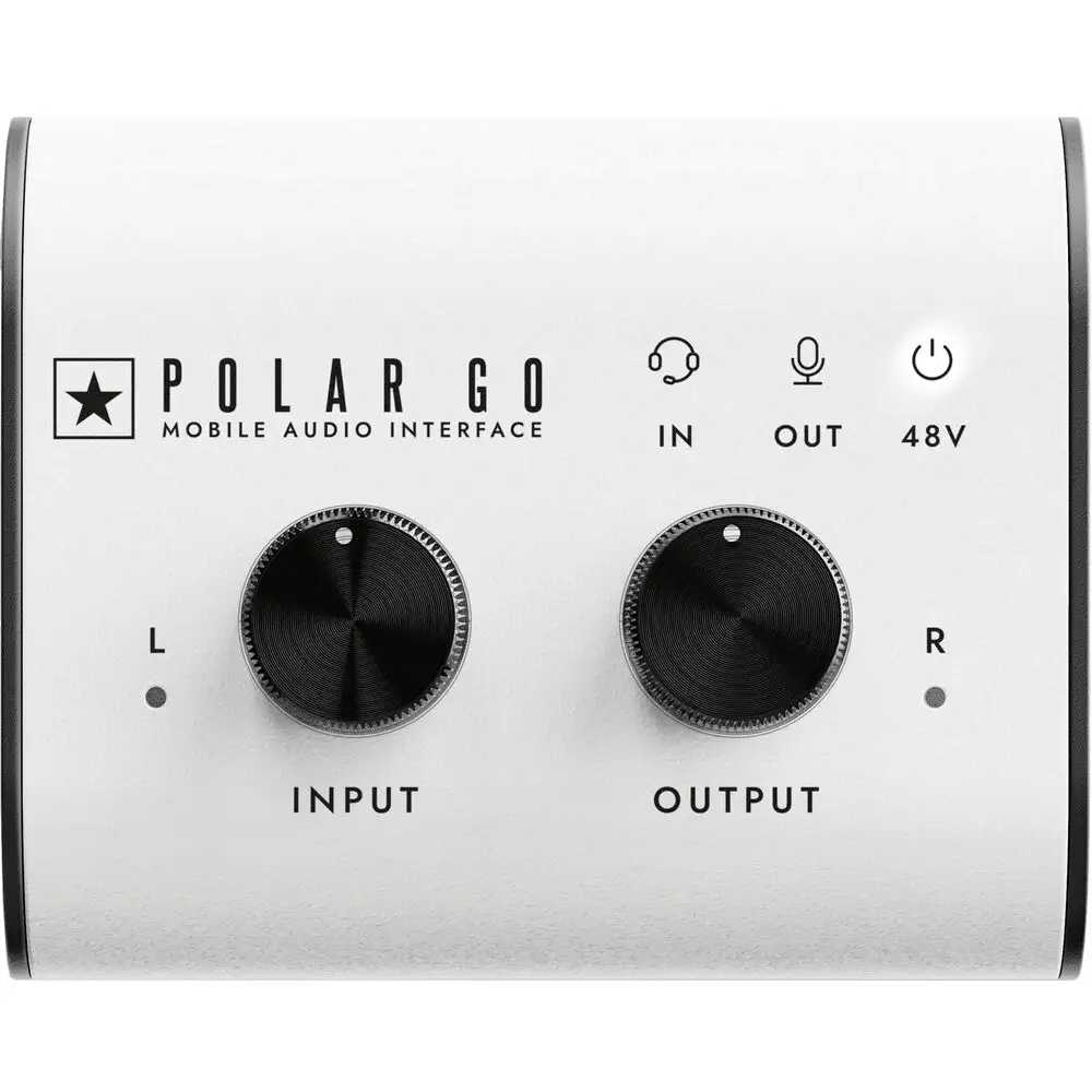 Blackstar Polar Go USB-C audio interfejs, prenosni interfejs sa mikrofonom, Polar Go ProCapture stereo mikrofon, XLR ulaz za mobilno snimanje, Blackstar audio interfejs baterija