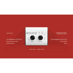 Blackstar Polar Go USB-C audio interfejs, prenosni interfejs sa mikrofonom, Polar Go ProCapture stereo mikrofon, XLR ulaz za mobilno snimanje, Blackstar audio interfejs baterija