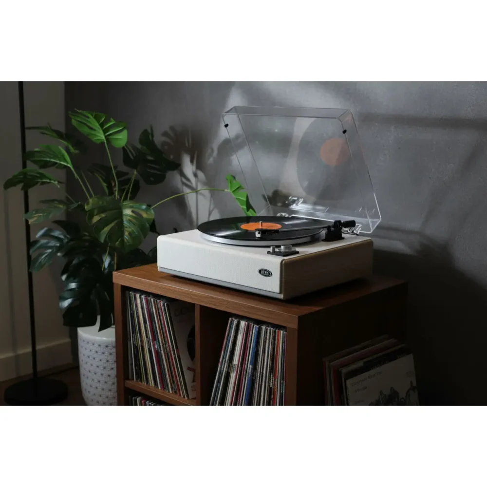 Eltax Spinster gramofon, all-in-one Bluetooth gramofon, Audio-Technica AT3600L, gramofon sa ugrađenim zvučnicima, Eltax Belt Drive.