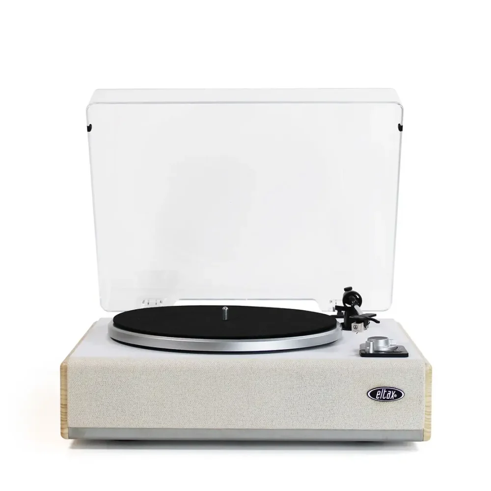 Eltax Spinster gramofon, all-in-one Bluetooth gramofon, Audio-Technica AT3600L, gramofon sa ugrađenim zvučnicima, Eltax Belt Drive.