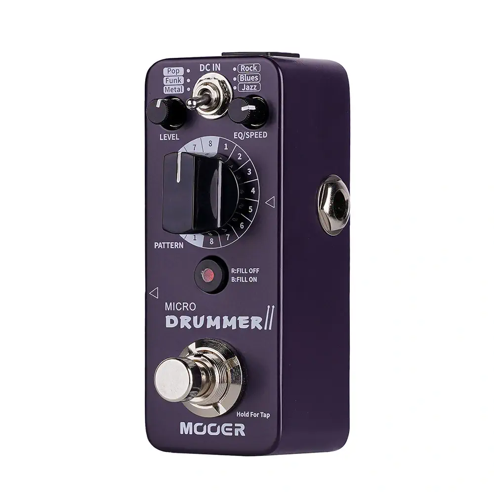 Mooer Micro Drummer II je izuzetno kompaktna i svestrana ritam mašina sa 48 ritmova, savršena za vježbanje, jamming ili kao kreativni alat u pedalboardu. Prodaja u Artist d.o.o. prodavnicama Banja Luka, Sarajevo.