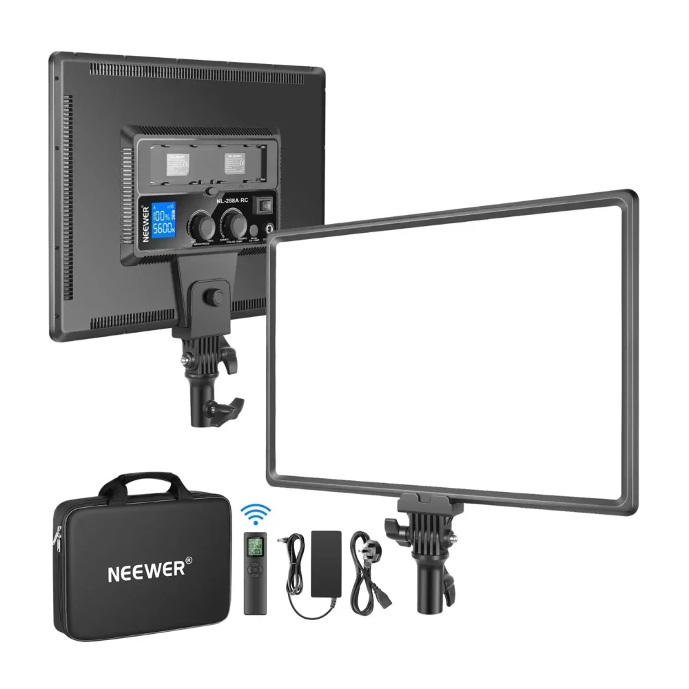 Neewer NL-288ARC, LED panel, video rasvjeta, foto studio, bi-color rasvjeta, rasvjeta za YouTube, 45W panel, profesionalno svjetlo. Prodaja u Artist d.o.o. prodavnicama Banja Luka, Sarajevo.