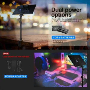 Neewer NL-288ARC, LED panel, video rasvjeta, foto studio, bi-color rasvjeta, rasvjeta za YouTube, 45W panel, profesionalno svjetlo. Prodaja u Artist d.o.o. prodavnicama Banja Luka, Sarajevo.