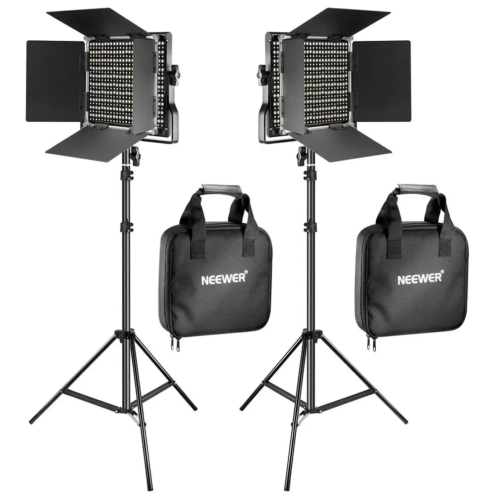 Neewer NL660, LED video svjetlo, studijska rasvjeta, komplet rasvjete, bi-color LED, rasvjeta za fotografiju, metalni LED panel, rasvjeta sa stalcima. Prodaja u Artist d.o.o. prodavnicama Banja Luka, Sarajevo