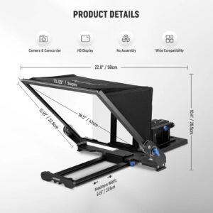 Neewer X17 II, teleprompter, prompter za kameru, oprema za snimanje, video produkcija, YouTube oprema, HD teleprompter, teleprompter za tablet. Prodaja u Artist d.o.o. prodavnicama Banja Luka, Sarajevo.