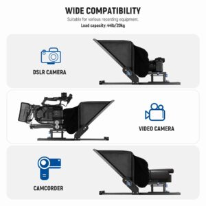 Neewer X17 II, teleprompter, prompter za kameru, oprema za snimanje, video produkcija, YouTube oprema, HD teleprompter, teleprompter za tablet. Prodaja u Artist d.o.o. prodavnicama Banja Luka, Sarajevo.