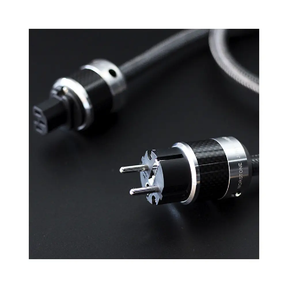 Norstone JURA Power Cable, OCC 6N, 10 AWG kabl za napajanje, Rodijum Rh45 utikači, Kabl za napajanje Schuko IEC-C15, Trostruko oklopljeni audio kabl. Prodaja u Artist d.o.o. prodavnicama Banja Luka, Sarajevo.