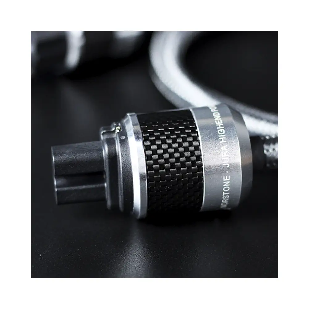 Norstone JURA Power Cable, OCC 6N, 10 AWG kabl za napajanje, Rodijum Rh45 utikači, Kabl za napajanje Schuko IEC-C15, Trostruko oklopljeni audio kabl. Prodaja u Artist d.o.o. prodavnicama Banja Luka, Sarajevo.