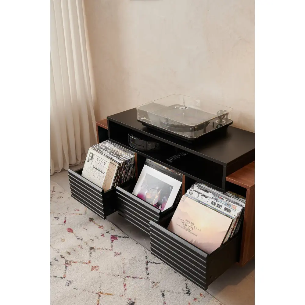 Norstone OSLO 1200, ormarić za vinil, Norstone namještaj za gramofon, stalak za 160 ploča, Oslo 120 cm.