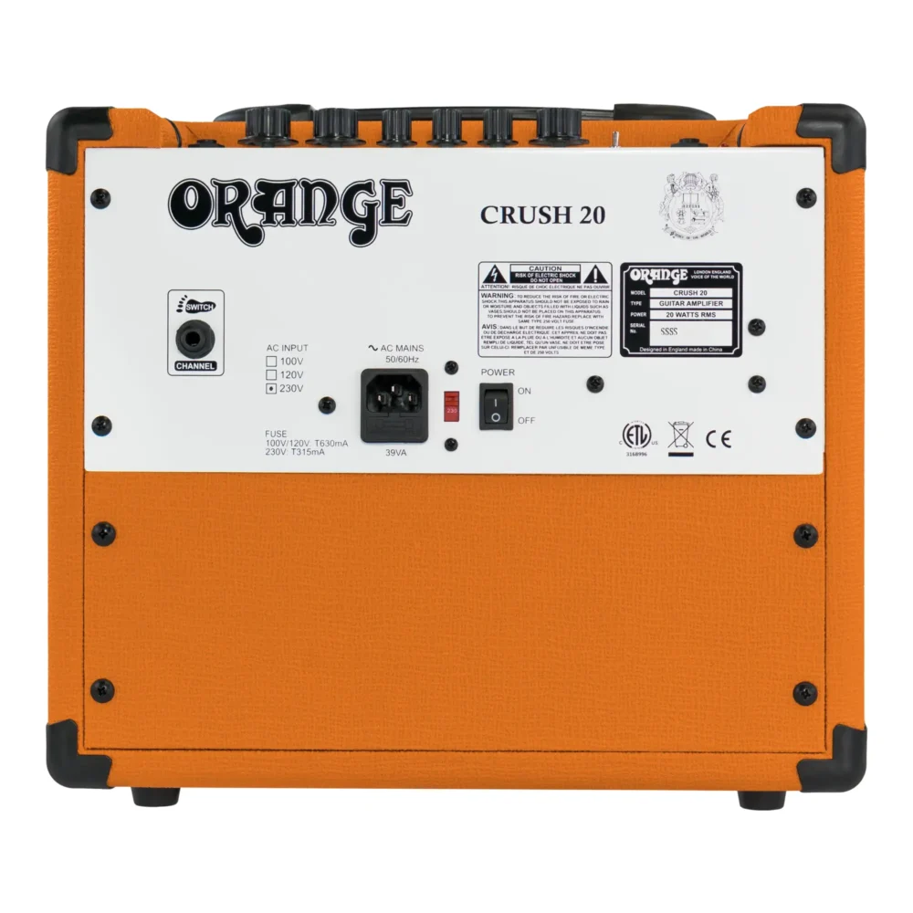 Orange Crush 20 je kombo pojačalo koje donosi autentičan Orange ton i fleksibilnost, idealno za vježbanje, snimanje i manje džem svirke. Prodaja u Artist d.o.o. prodavnicama Banja Luka, Sarajevo.