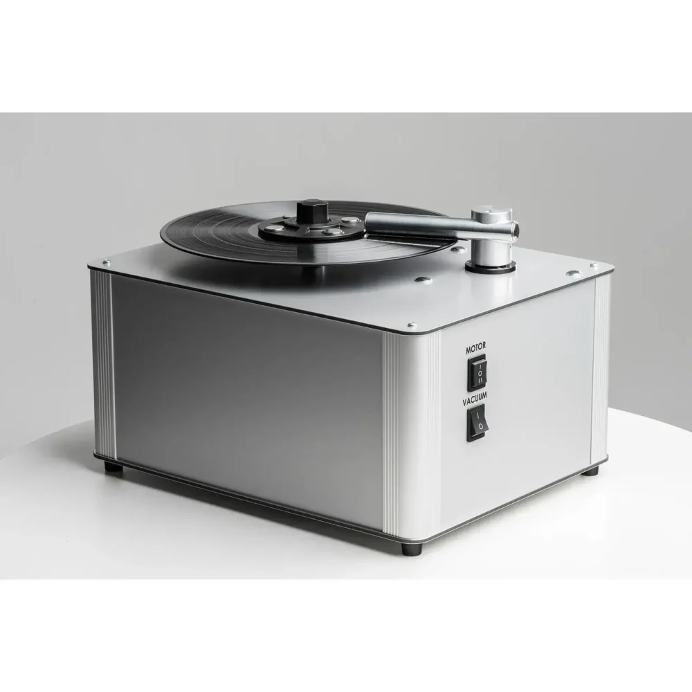 Pro-Ject VC-S3 mašina za pranje ploča, VC-S3 magnetna stezaljka, Pro-Ject Wash it 2 tečnost, premium čistač vinila, superbrzo čišćenje ploča, mašina za pranje 30 RPM
