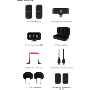 RØDE Wireless Micro, Camera Kit, bežični mikrofon, Wireless GO, GainAssist, USB-C, Bluetooth, mikrofon za telefon, mikrofon za kameru. Prodaja u Artist d.o.o. prodavnicama Banja Luka, Sarajevo.