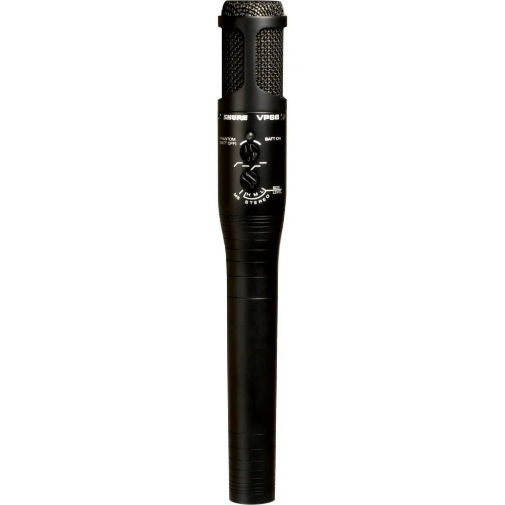 Shure VP88, stereo mikrofon, kondenzatorski mikrofon, Mid-Side mikrofon, terensko snimanje, broadcast mikrofon, profesionalni audio, Shure mikrofon. Prodaja u Artist d.o.o. prodavnicama Banja Luka, Sarajevo.