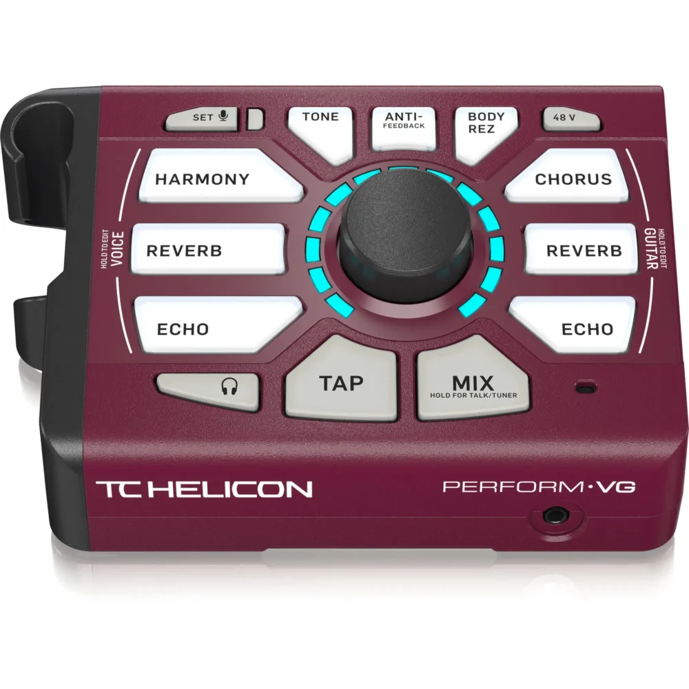 TC-Helicon Perform-VG, vokalni procesor, procesor za akustičnu gitaru, vokalne harmonije, BodyRez efekat, procesor za stalak, TC Helicon efekti, oprema za solo muzičare. Prodaja u Artist d.o.o. prodavnicama Banja Luka, Sarajevo.