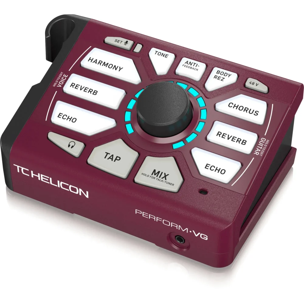 TC-Helicon Perform-VG, vokalni procesor, procesor za akustičnu gitaru, vokalne harmonije, BodyRez efekat, procesor za stalak, TC Helicon efekti, oprema za solo muzičare. Prodaja u Artist d.o.o. prodavnicama Banja Luka, Sarajevo.