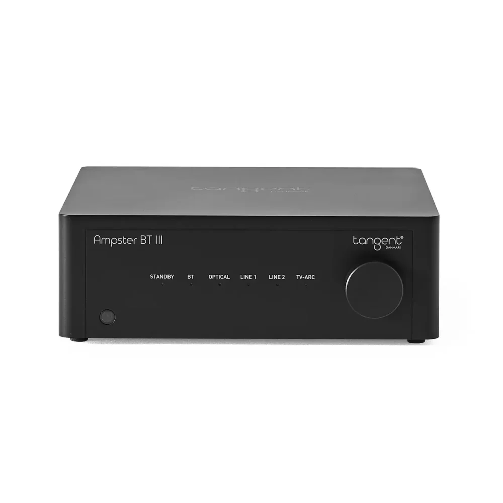 Tangent Ampster BT III pojačalo, 2x50W Ampster, HDMI ARC pojačalo, Phono MM predpojačalo, Bluetooth 5.1 aptX HD. Prodaja u Artist d.o.o. prodavnicama Banja Luka, Sarajevo.