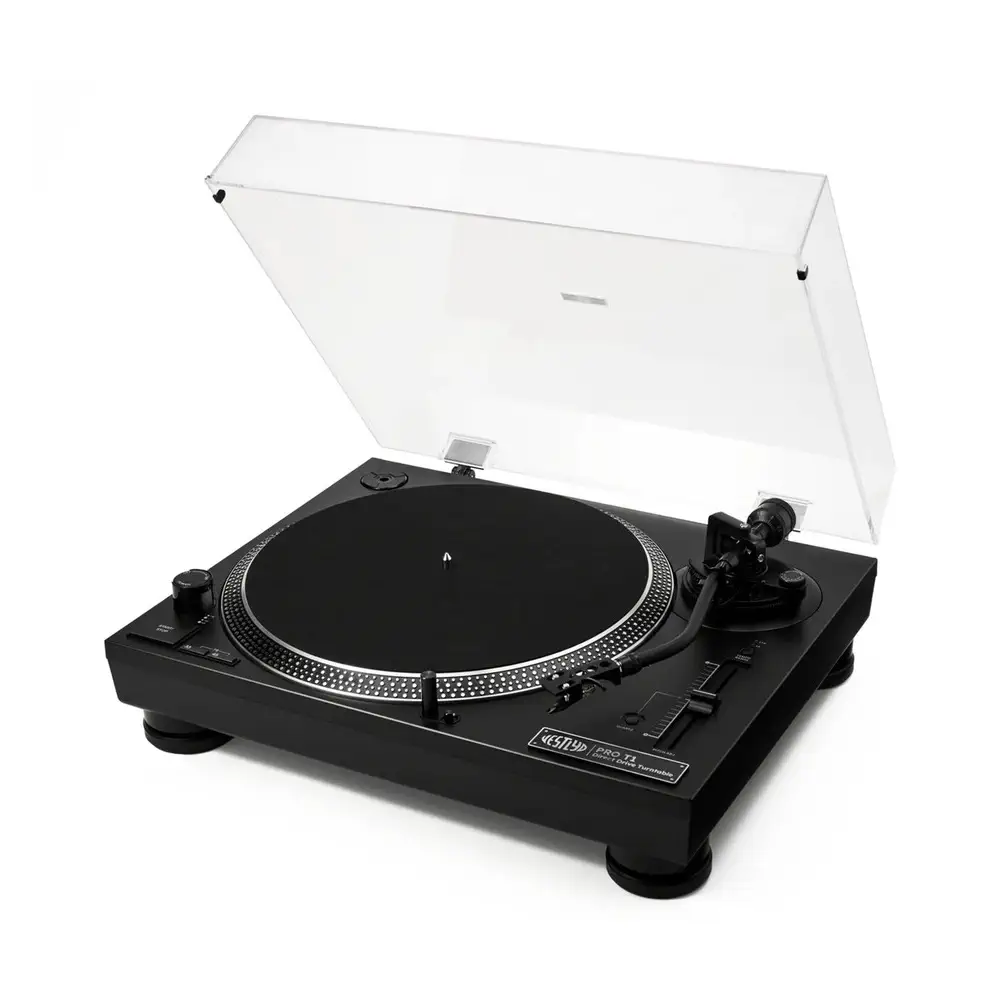 Vestlyd PRO T1 DJ gramofon, direktni pogon DJ deck, Ortofon OM Pro S, gramofon za miksanje, Vestlyd Line level izlaz, S-ruka gramofon