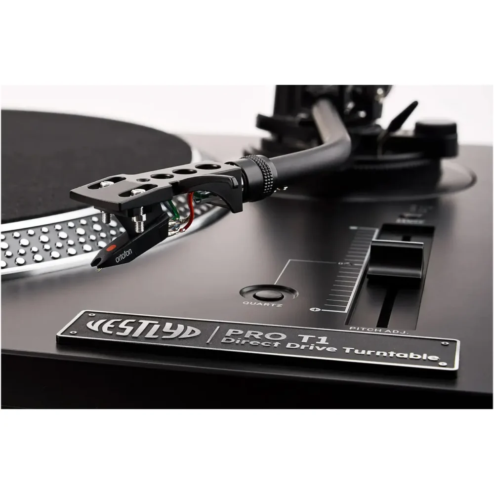 Vestlyd PRO T1 DJ gramofon, direktni pogon DJ deck, Ortofon OM Pro S, gramofon za miksanje, Vestlyd Line level izlaz, S-ruka gramofon