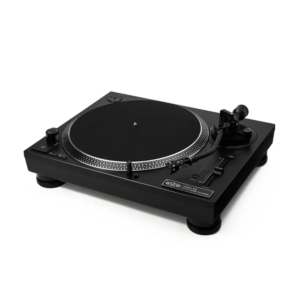Vestlyd PRO T1 DJ gramofon, direktni pogon DJ deck, Ortofon OM Pro S, gramofon za miksanje, Vestlyd Line level izlaz, S-ruka gramofon
