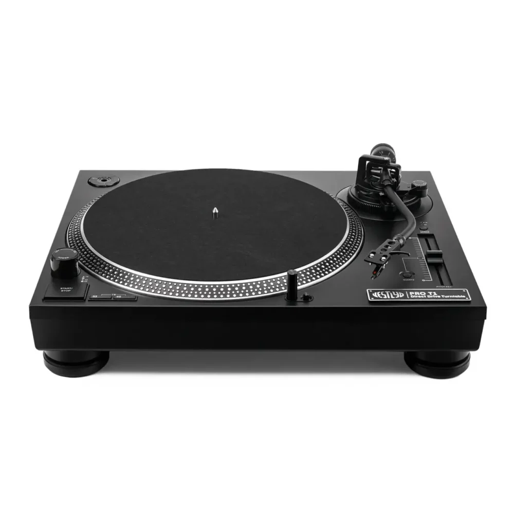 Vestlyd PRO T1 DJ gramofon, direktni pogon DJ deck, Ortofon OM Pro S, gramofon za miksanje, Vestlyd Line level izlaz, S-ruka gramofon