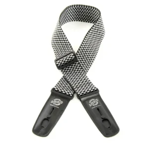 Lock-It Poly Pro Checker Sliver Black remen za gitaru