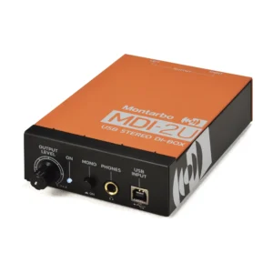 Montarbo MDI-2U, USB DI box, digitalni DI box, stereo DI box, USB zvučna kartica, balansirani USB izlaz, Montarbo Italija, Artist Bosna. Prodaja u Artist d.o.o. prodavnicama Banja Luka, Sarajevo.