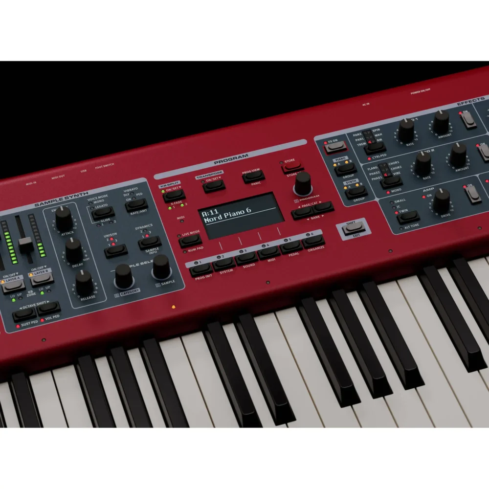 Nord Piano 6 73, digitalni klavir, stage piano, Nord klavijatura, prenosivi električni klavir, Nord Piano Library, 73 dirke, Triple Sensor klavir, Nord Bosna, muzička oprema. Prodaja u Artist d.o.o. prodavnicama Banja Luka, Sarajevo.