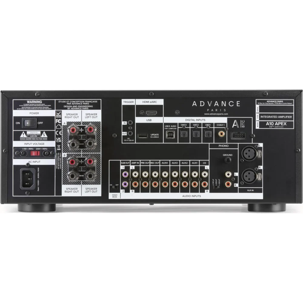 Advance Paris A10 APEX, hibridno pojačalo, integrisano pojačalo, ESS9018 DAC, ECC81 cijevi, HDMI eARC amp, hi-fi pojačalo, Artist d.o.o. Prodaja u Artist d.o.o. prodavnicama Banja Luka, Sarajevo.