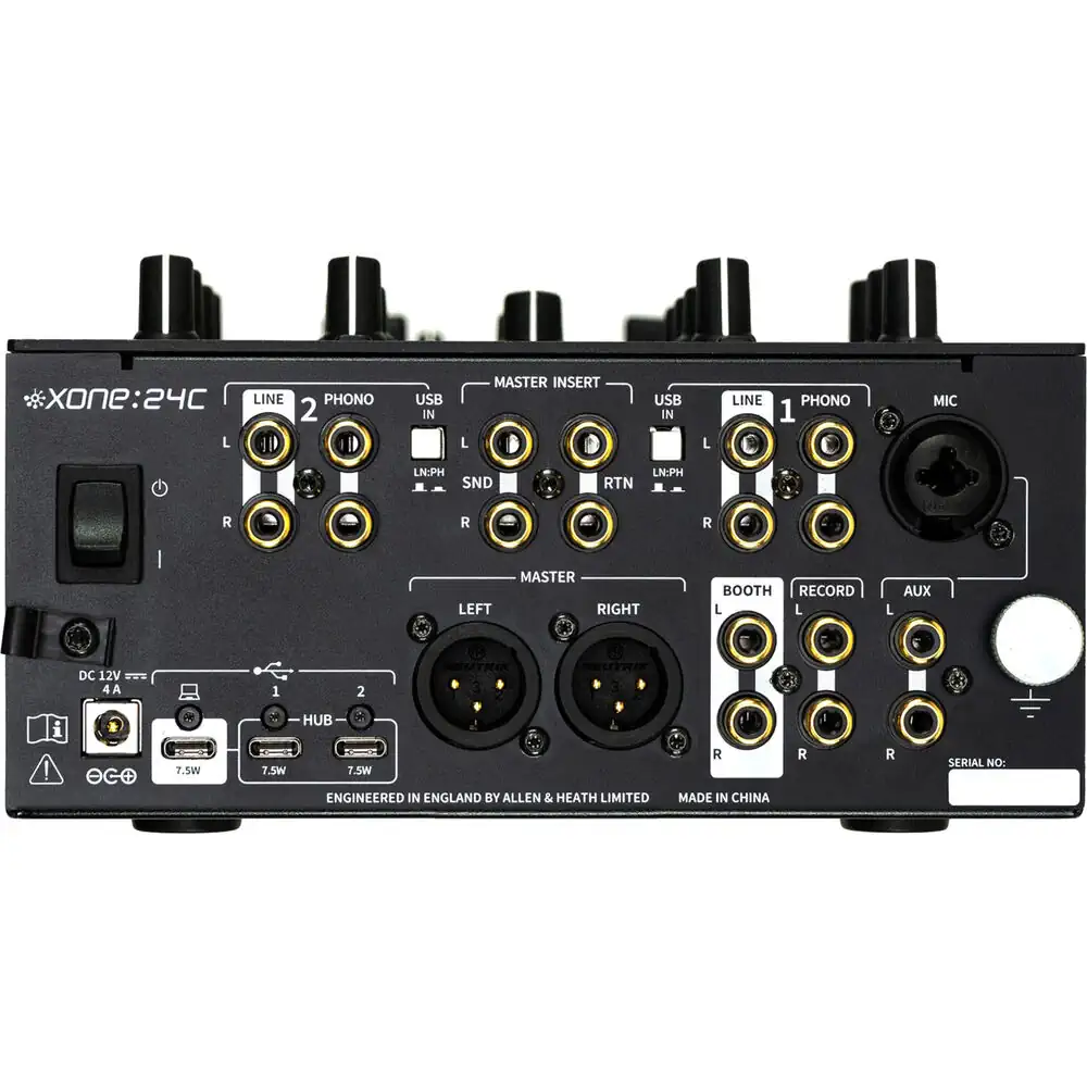 Allen & Heath Xone:24C, DJ mikser, analogni mikser, USB-C DJ interfejs, Xone filter, DJ oprema, Allen & Heath miksete. Prodaja u Artist d.o.o. prodavnicama Banja Luka, Sarajevo.