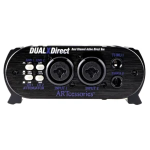ART DualXDirect, aktivni DI box, dvokanalni DI box, razglasna oprema, direktna kutija, ART audio, povezivanje instrumenata, Artist d.o.o. Prodaja u Artist d.o.o. prodavnicama Banja Luka, Sarajevo.
