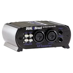 ART DualXDirect, aktivni DI box, dvokanalni DI box, razglasna oprema, direktna kutija, ART audio, povezivanje instrumenata, Artist d.o.o. Prodaja u Artist d.o.o. prodavnicama Banja Luka, Sarajevo.