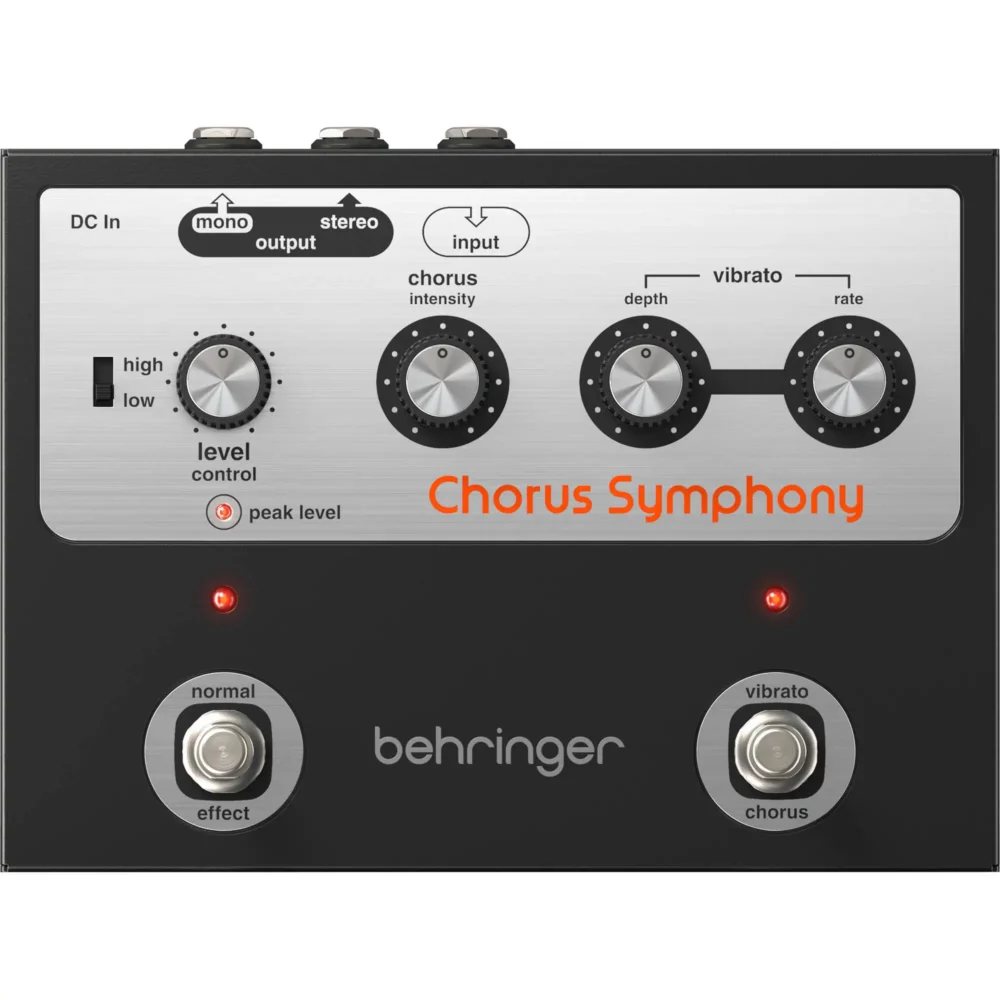Behringer Chorus Symphony, analogna chorus pedala, vibrato pedala, BBD modulacija, Roland Jazz Chorus zvuk, gitarski efekti, Artist d.o.o. Prodaja u Artist d.o.o. prodavnicama Banja Luka, Sarajevo.