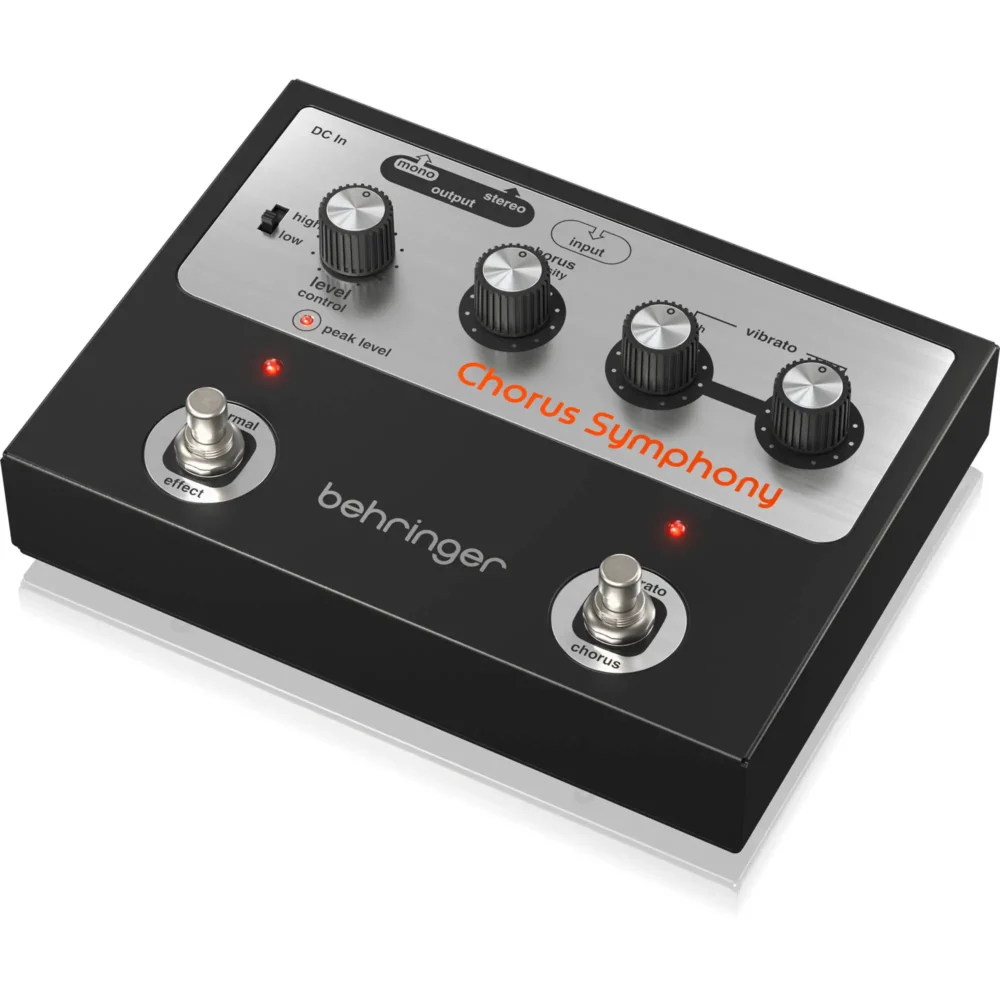 Behringer Chorus Symphony, analogna chorus pedala, vibrato pedala, BBD modulacija, Roland Jazz Chorus zvuk, gitarski efekti, Artist d.o.o. Prodaja u Artist d.o.o. prodavnicama Banja Luka, Sarajevo.
