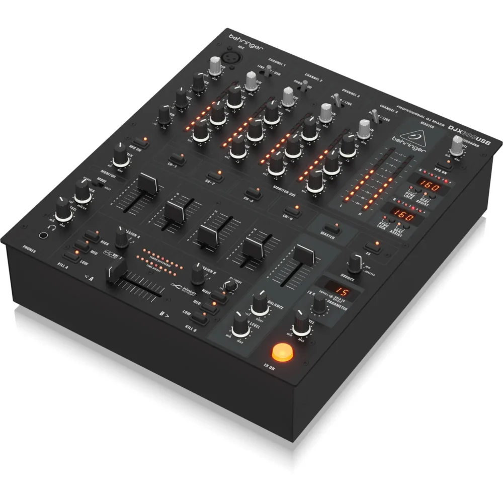 Behringer DJX900USB, DJ mikser, petokanalni mikser, Infinium crossfader, USB DJ mixer, digitalni efekti, DJ oprema, Artist d.o.o. Prodaja u Artist d.o.o. prodavnicama Banja Luka, Sarajevo.