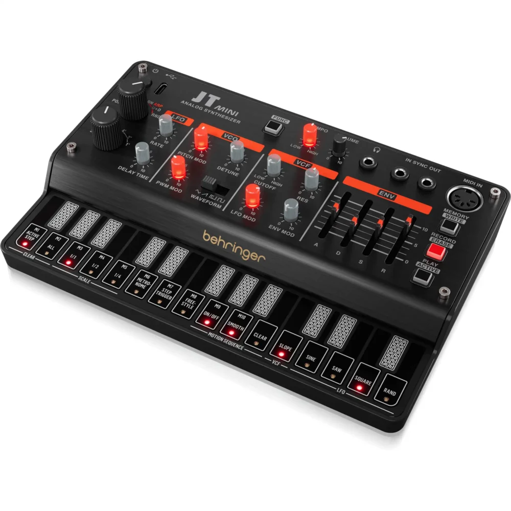 Behringer JT MINI, analogni sintisajzer, polifoni synth, prenosni sintisajzer, Jupiter klon, mini synth, sekvencer, Artist d.o.o. Prodaja u Artist d.o.o. prodavnicama Banja Luka, Sarajevo.