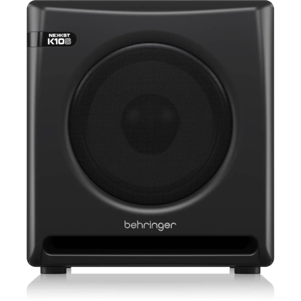 Behringer K10S, studijski subwoofer, aktivni subvufer, NEKKST serija, Keith R. Klawitter, 10 inčni subvufer, studijski monitoring, Artist d.o.o. Prodaja u Artist d.o.o. prodavnicama Banja Luka, Sarajevo.