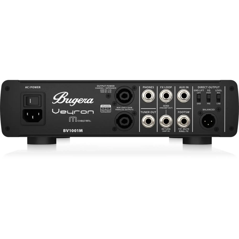 Bugera Veyron, BV1001M, bas pojačalo, 2000W glava, MOSFET preamp, Class-D pojačalo, bas oprema, Bugera Veyron MOSFET, Artist d.o.o. Prodaja u Artist d.o.o. prodavnicama Banja Luka, Sarajevo.