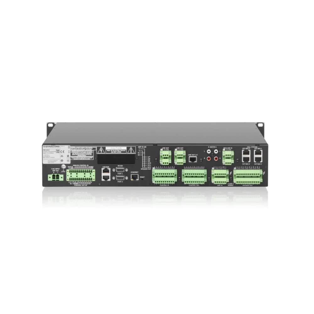 Dynacord PMX-4CR12, PROMATRIX 6000, sistemski kontroler, audio menadžment, razglasni sistem, evakuacioni sistem, DSP kontroler, Artist d.o.o. Prodaja u Artist d.o.o. prodavnicama Banja Luka, Sarajevo.