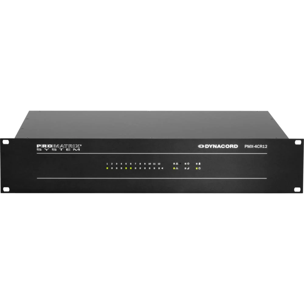 Dynacord PMX-4CR12, PROMATRIX 6000, sistemski kontroler, audio menadžment, razglasni sistem, evakuacioni sistem, DSP kontroler, Artist d.o.o. Prodaja u Artist d.o.o. prodavnicama Banja Luka, Sarajevo.