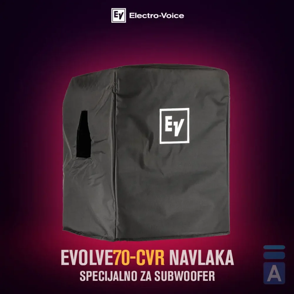 Electro-Voice EVOLVE-CVR, zaštitna navlaka, cover za subwoofer, Evolve 70 torba, oprema za razglas, zaštita zvučnika, EV zvučnici, Artist d.o.o. Prodaja u Artist d.o.o. prodavnicama Banja Luka, Sarajevo.