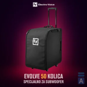 Electro-Voice EVOLVE 50 torba, transportna torba za zvučnik, rolling case Evolve 50, torba sa točkovima, zaštita za subwoofer, oprema za razglas, Artist d.o.o. Prodaja u Artist d.o.o. prodavnicama Banja Luka, Sarajevo.