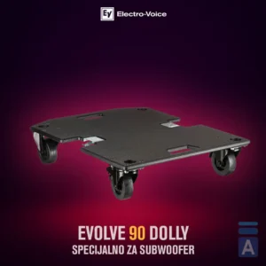 Electro-Voice EVOLVE 90 Dolly pruža vrhunsku mobilnost i zaštitu za vaš zvučni sistem, čineći transport opreme bržim i sigurnijim. Prodaja u Artist d.o.o. prodavnicama Banja Luka, Sarajevo.