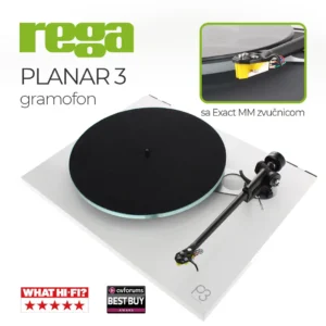 Rega Planar 3 White gramofon sa Exact MM zvučnicom