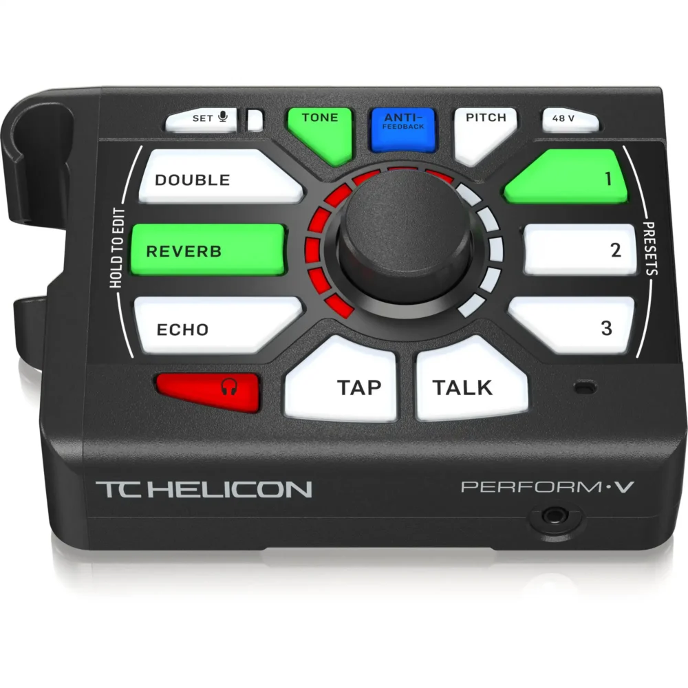 TC-Helicon Perform-V, vokalni procesor, efekti za pjevače, montaža na stalak, Adaptive Tone, reverb za vokal, TC Helicon oprema, Artist d.o.o. Prodaja u Artist d.o.o. prodavnicama Banja Luka, Sarajevo.