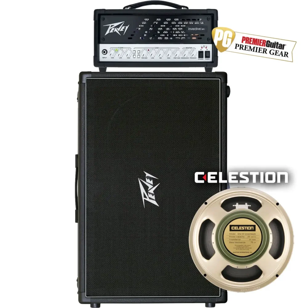 Peavey Invective MH, Celestion Greenback, gitARTIST paket, lampaško pojačalo, metal pojačalo, gitarski kabinet 2x12, Misha Mansoor, Artist d.o.o. Prodaja u Artist d.o.o. prodavnicama Banja Luka, Sarajevo.