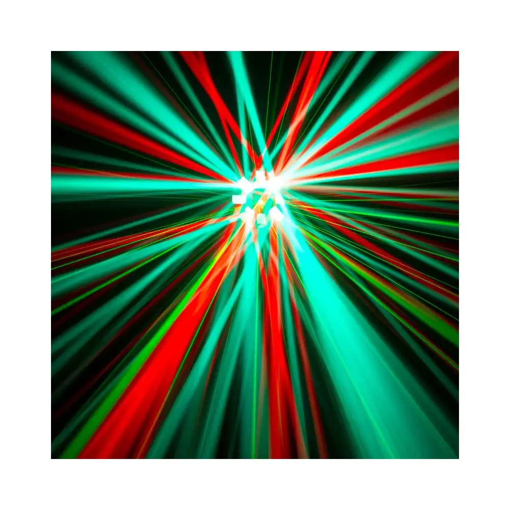 Eliminator Lighting Furious Three RG UV, party rasvjeta, 3-u-1 svjetlosni efekat, klupski laser, UV wash, LED moonflower, Artist d.o.o. Prodaja u Artist d.o.o. prodavnicama Banja Luka, Sarajevo.