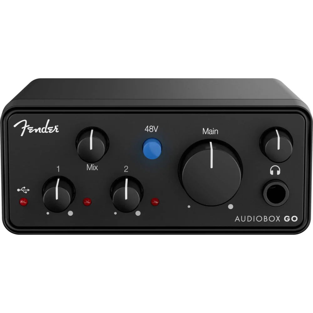 Fender AudioBox Go, USB audio interfejs, eksterna zvučna kartica, snimanje na telefonu, mobilni studio, USB-C interfejs, Artist d.o.o. Prodaja u Artist d.o.o. prodavnicama Banja Luka, Sarajevo.